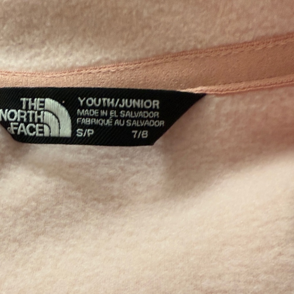 The North Face Kids Light Pink Fleece Pullover - Picture 3 of 3
